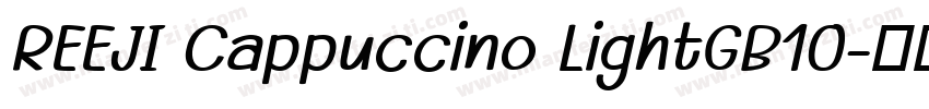 REEJI Cappuccino LightGB10字体转换